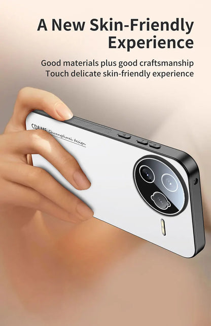 Luxury Shockproof AG Matte Case For XIAOMI POCO F7 Ultra F7 Pro Magnetic PC Frosted 360 Degree Bracket Stand Protective Cover