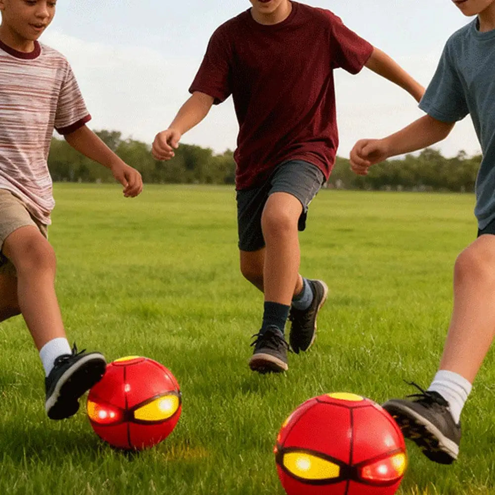 Ufo Stomp Rocket Launcher Magic Flying Saucer Bouncy Stomp Ball Interactive Toys Gift Outdoor Decompression Transformation Sport