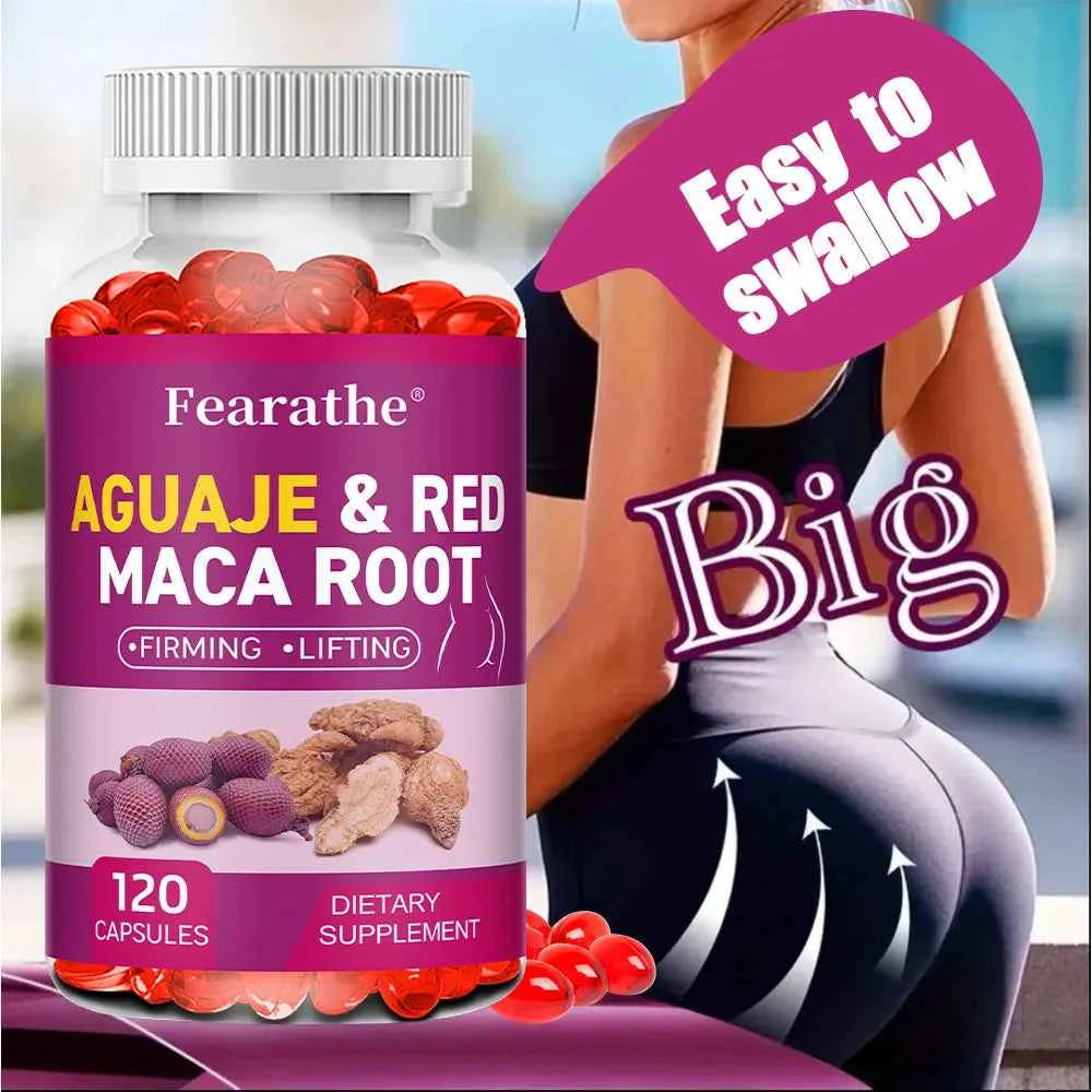 Aguaje Red Maca Root Extract For Buttocks Firming And Immune Health 120 Capsules