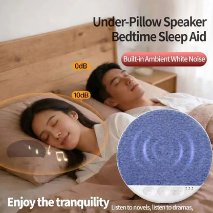 Sleep Aid Pillow Speaker Bluetooth 5.4 Wireless Mini White Noise Speaker Adjustable Timers,Long-Lasting Battery for Deep Sleep