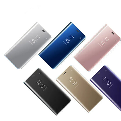 Mirror Flip Cases For Samsung Galaxy S25 EDGE S24 S23 S22 S21 S20 Ultra Plus Case For Samsung S24 S23 S21 FE Note 20 Ultra Cover