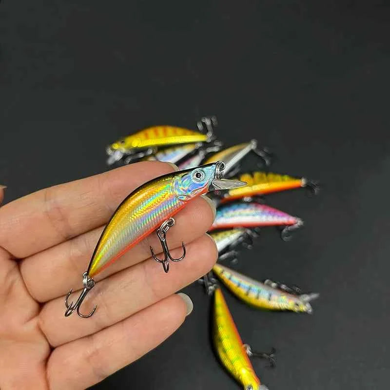 Trout Fishing Lures 50mm 4.5g Sinking Minnow Artificial Hard Bait