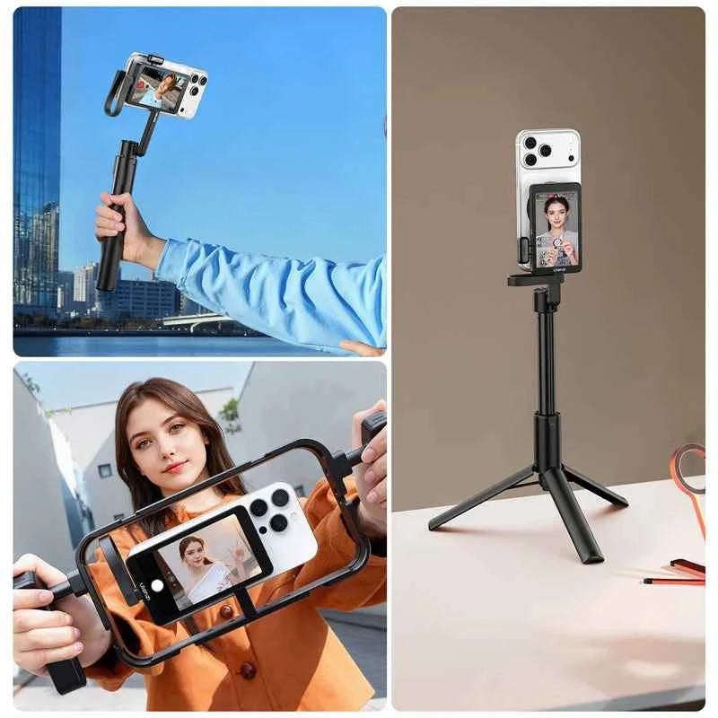 Ulanzi VM1 Vlog Selfie Monitor Screen for iPhone 17 16 15 Selfie Monitor Screen with Magnetic Ring Livestreaming Vlog Shots