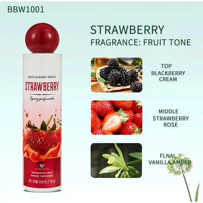 168ML Fruity Floral Perfume Unisex Fresh Scent Strawberry Peach Melon Grape