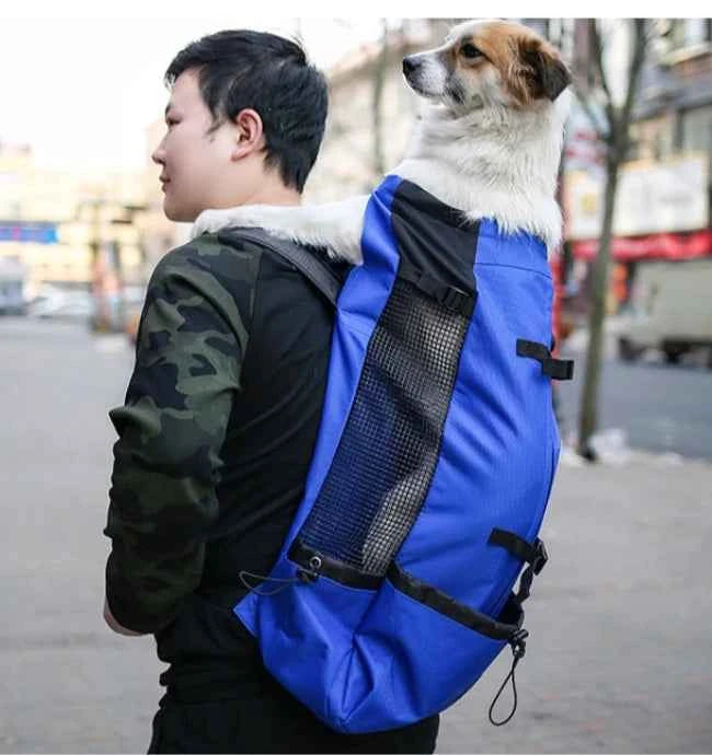 Breathable Adjustable Washable Pet Backpack Carrier For Medium Dogs Polyester