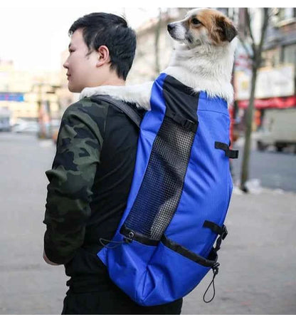 Breathable Adjustable Washable Pet Backpack Carrier For Medium Dogs Polyester