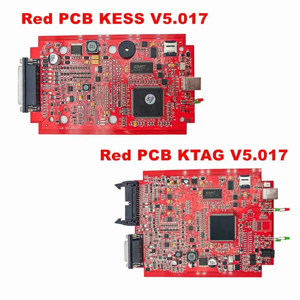KESS V2.80 EU Red 4 LED KTAG V7.020 Master ECU Programmer OBD2 Tuning