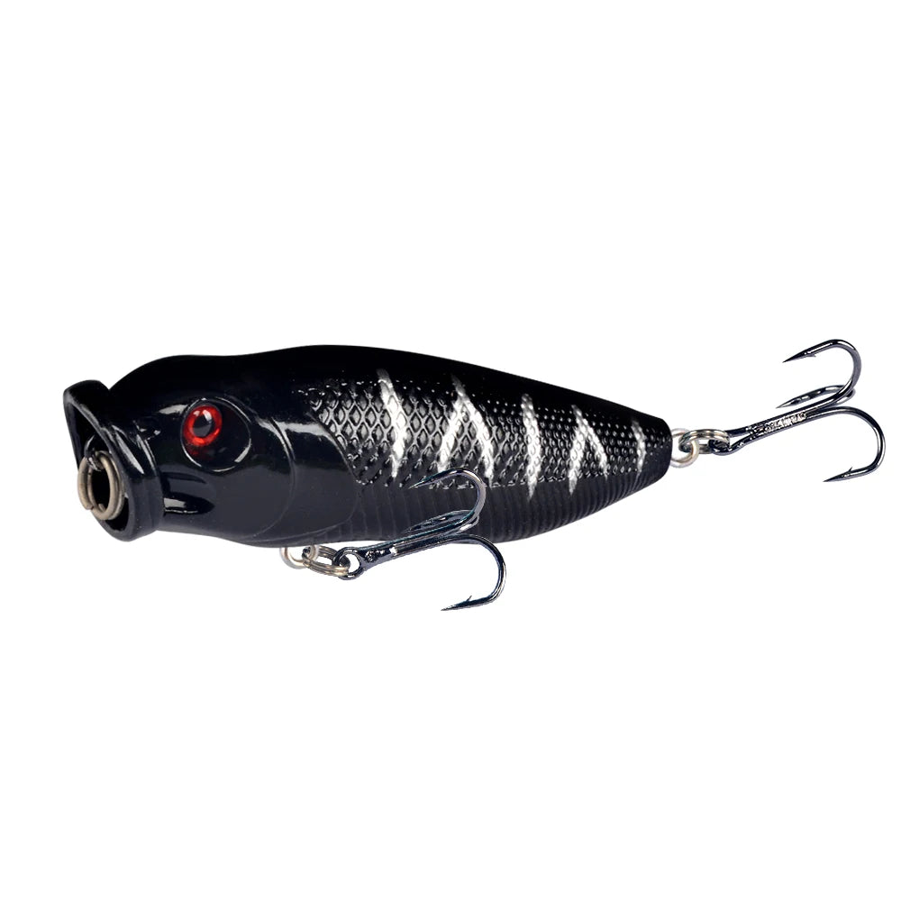 Lingyue 1pc Hard Topwater Popper Lure 7cm 8g Plastic Wobbler