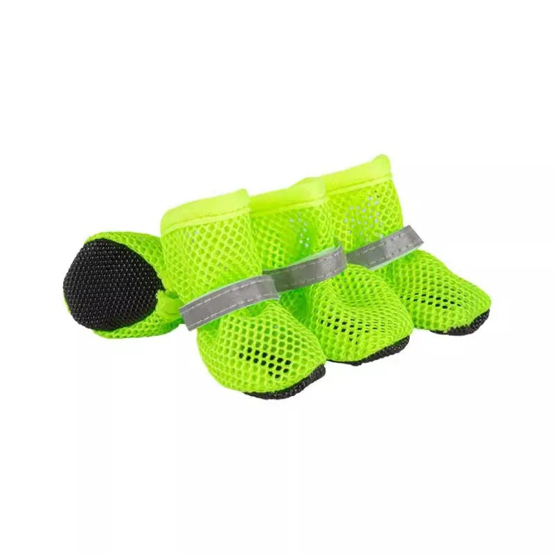 Pet Breathable Shoes Lightweight Breathable Mesh Dog Boots Anti-slip Soles Protecting Paws, Suitable Small To Medium-sized Pet.