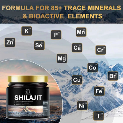 Beworths Shilajit Resin 60g 100 Percent Pure Non GMO Memory Energy Supplement