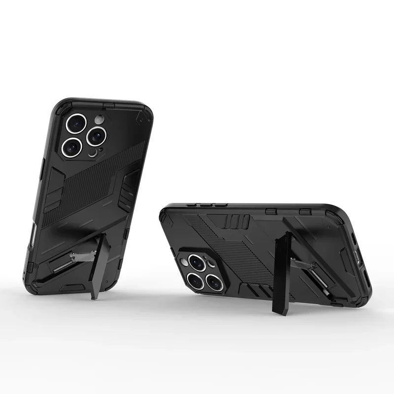 Armor Shockproof Protective Magnetic Holder Case For iPhone 16 Pro Max 15 14 12 13 11 Pro Max 15 14 16 Plus 13 12 Mini Cover