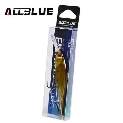 Allblue X Nanahan Deep Diving Minnow Lure 75mm 7g 0 To 2m Magnetic Slow Floating