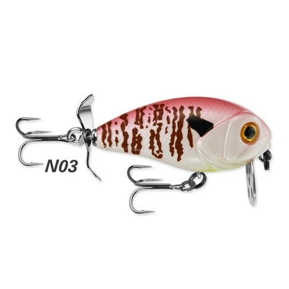 Lureholic 45mm 9g Bubble Trap Crank 45F Wobbling Action Floating Hard Bait