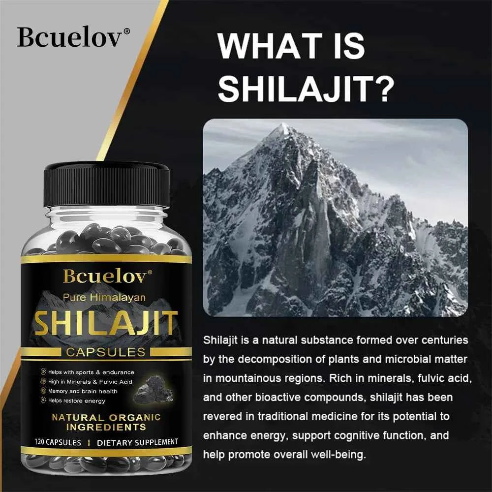 Shilajit Original Capsules High Purity Mineral Supplements With 85 Trace Minerals