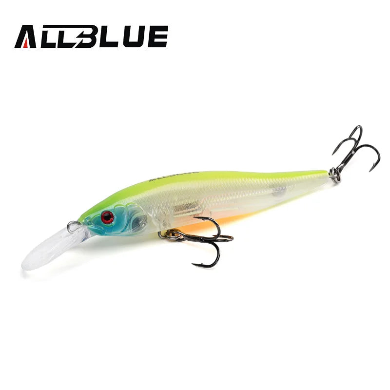 Allblue X Nanahan Deep Diving Minnow Lure 75mm 7g 0 To 2m Magnetic Slow Floating