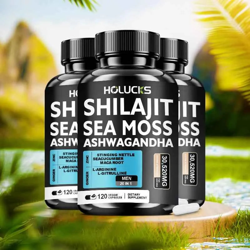 Shilajit And Sea Moss Supplement Buy 1 Get 1 Free Boosts Testosterone Energy
