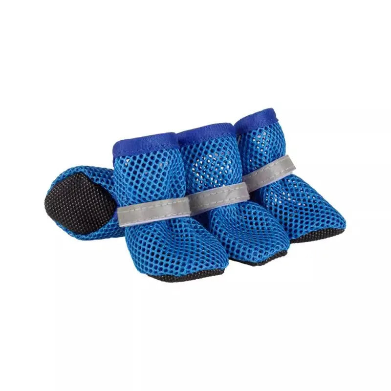 Pet Breathable Shoes Lightweight Breathable Mesh Dog Boots Anti-slip Soles Protecting Paws, Suitable Small To Medium-sized Pet.