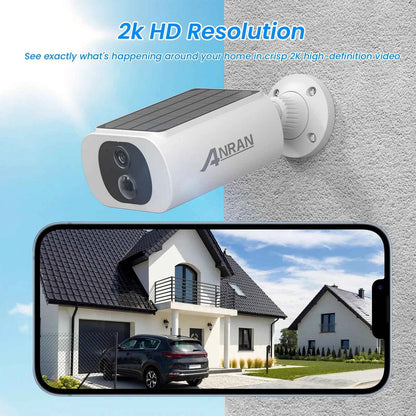 ANRAN 2 3 4 Pack Outdoor WiFi Solar Battery Camera Floodlight Night Vision Alarm