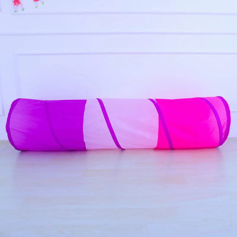 Portable Children's Tent Crawling Tunnel Kids Little House Play House Tipi Tent Indoor Toy Tube Baby Crawling Games Rainbow Tent