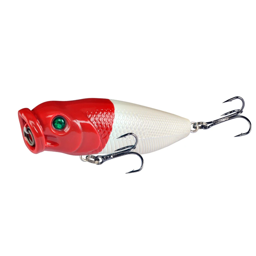 Lingyue 1pc Hard Topwater Popper Lure 7cm 8g Plastic Wobbler