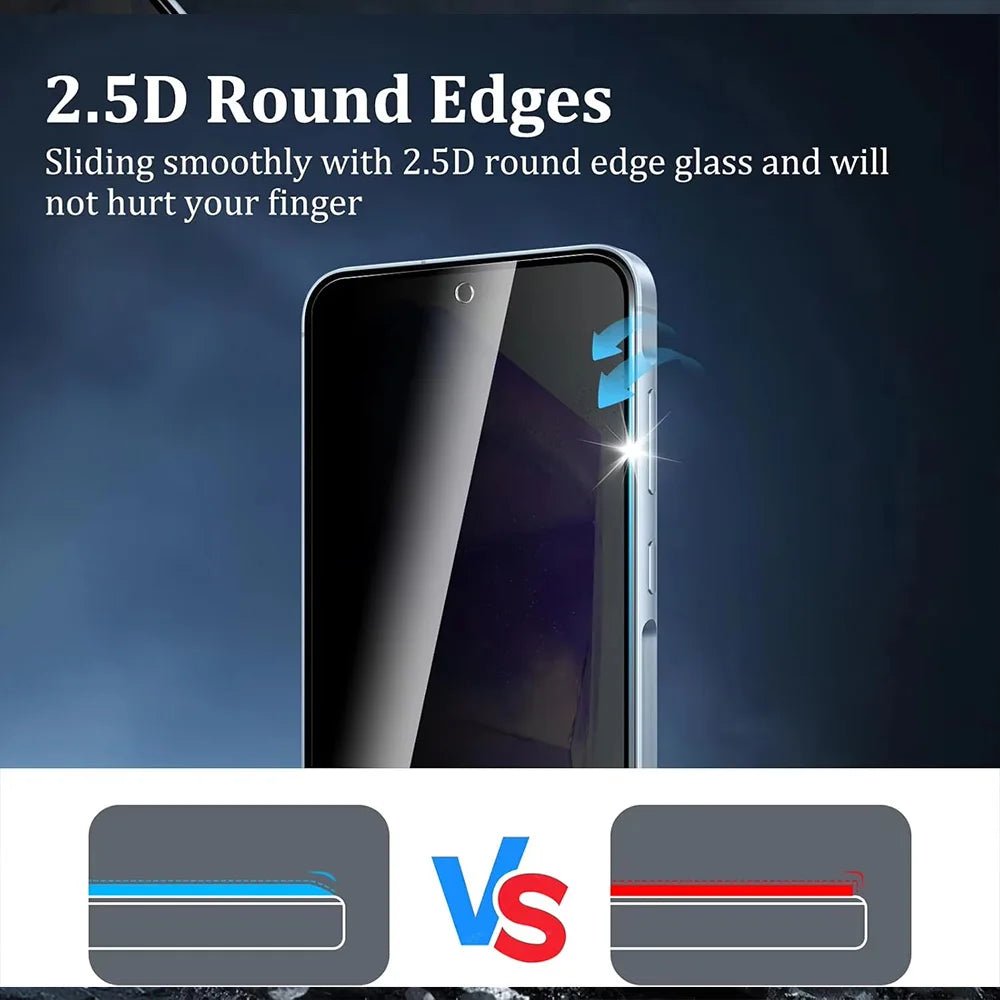 1-4PCS Privacy Screen Protector For Samsung S24 S25 Ultra S23 Plus S22 S21 S20 FE S10e Note 20 10 Lite Anti-Spy Tempered Glass