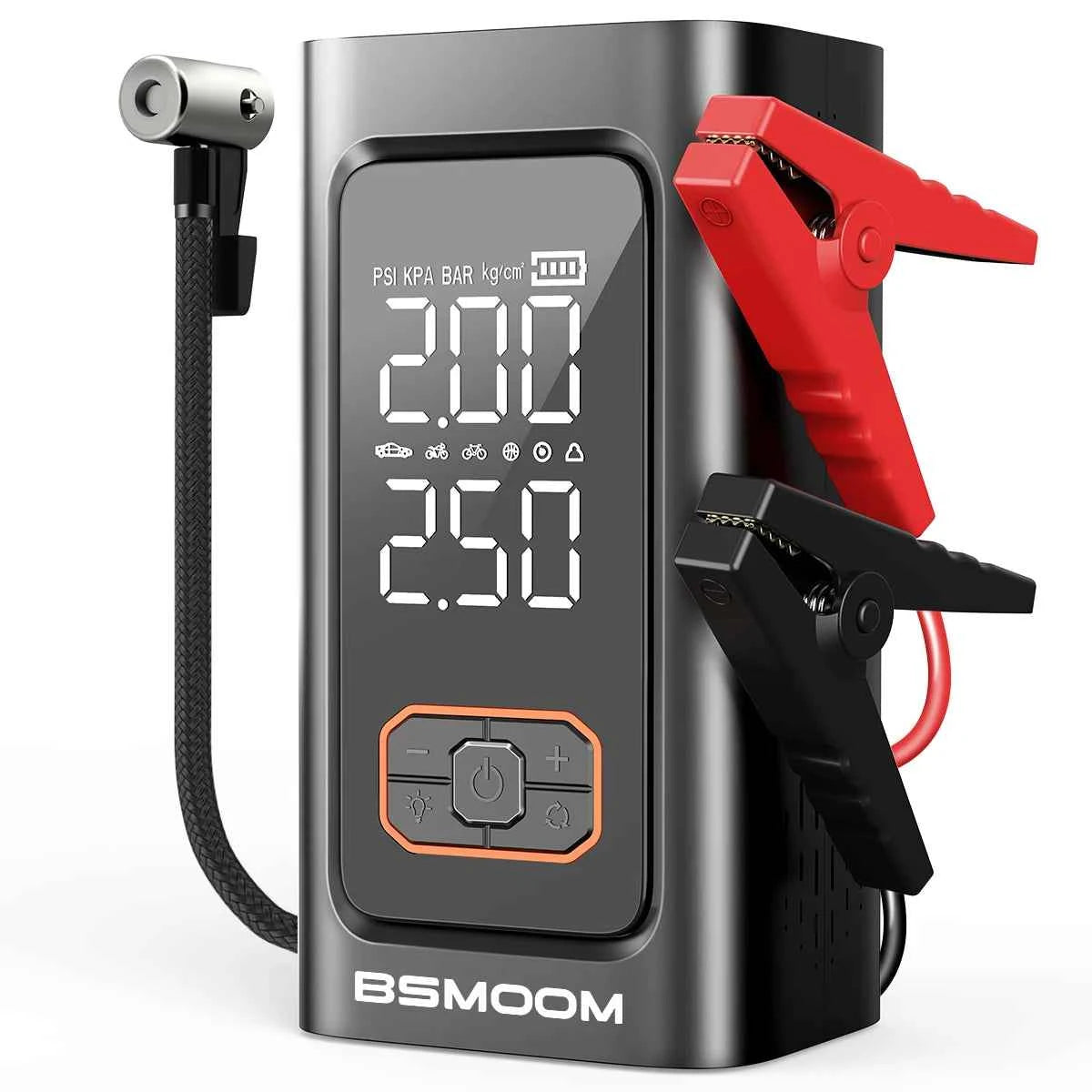 4 In 1 8000A Car Jump Starter 150PSI Air Pump Car Battery Booster Engine Starting Device Tire Air Compressor Power Bank