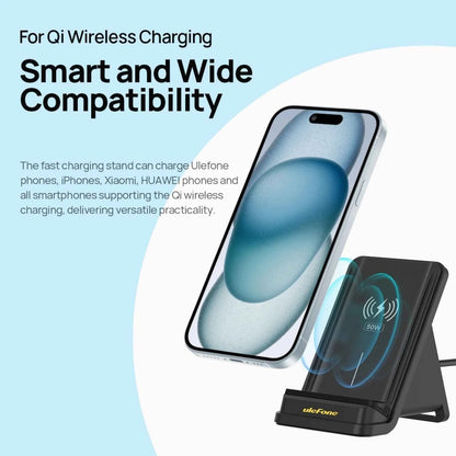 Ulefone WCS01 50W Air Cooled Wireless Charger Stand With Holder
