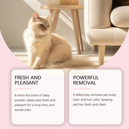 YEGBONG Pet Cologne It emits the Scent of Baby Powder, Keeps Pets Fresh and Pleasant for a Long Time, and Avoids Odor