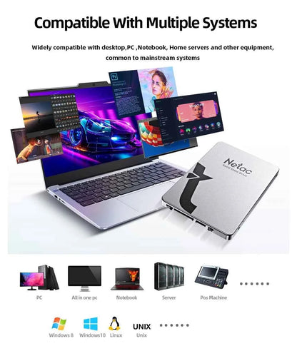 Netac 2.5 Inch SATA III SSD AHCI 128GB 256GB 512GB 1TB 2TB 4TB