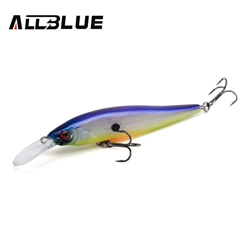 Allblue X Nanahan Deep Diving Minnow Lure 75mm 7g 0 To 2m Magnetic Slow Floating