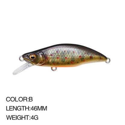 Sinking Minnow Lure 6cm 6.5g Wobbler Jerkbait Bass Sea Fishing Crankbait