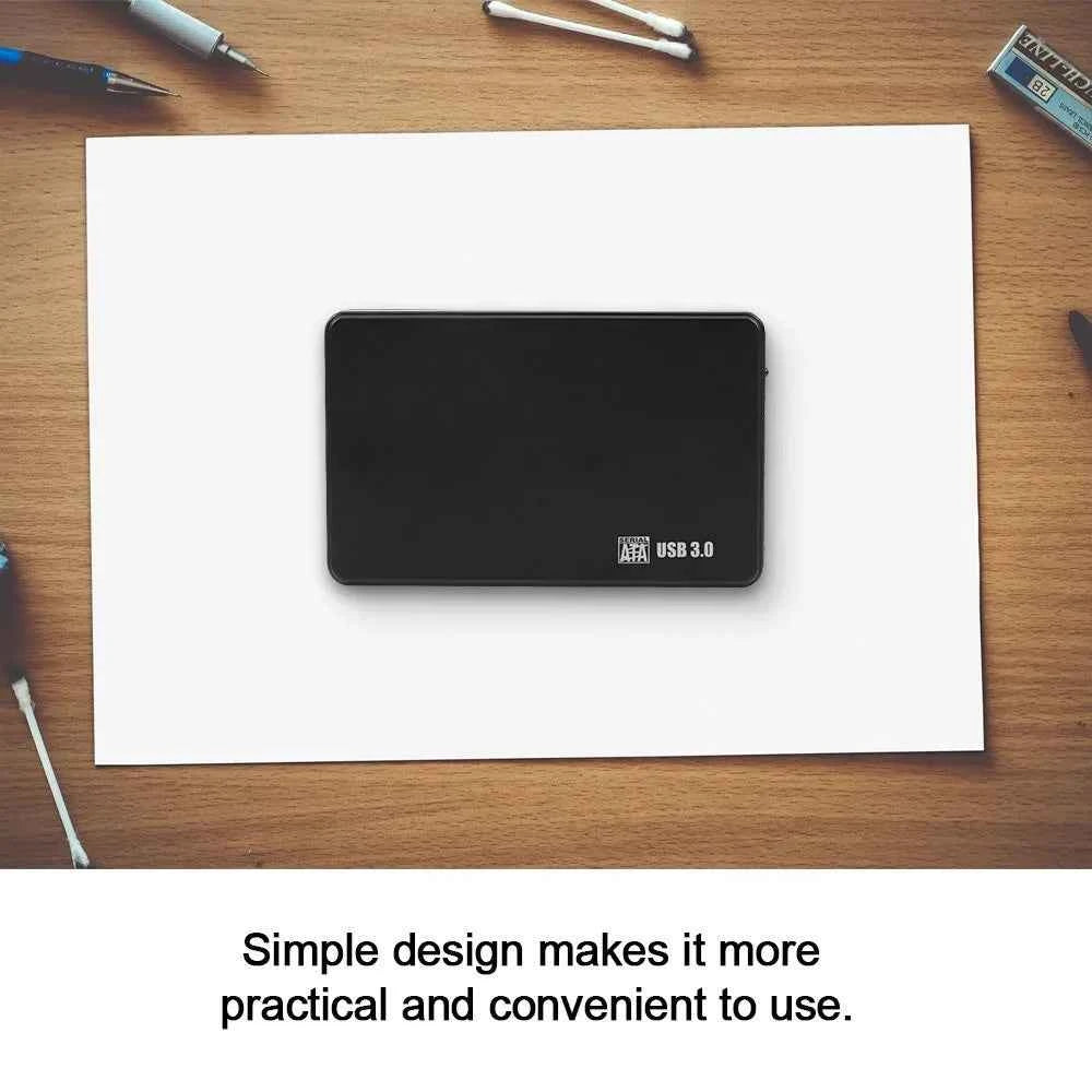 USB 3.0 2.5 Inch SATA HDD SSD External Enclosure 5Gbps High Speed For PC PS5