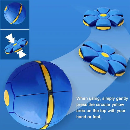 Ufo Stomp Rocket Launcher Magic Flying Saucer Bouncy Stomp Ball Interactive Toys Gift Outdoor Decompression Transformation Sport