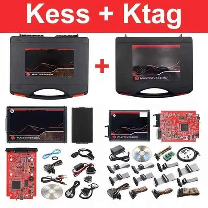 Kess V2 Full V5.017 Online ECU Chip Tuning Kit 2.80 EU Red With Toolbox