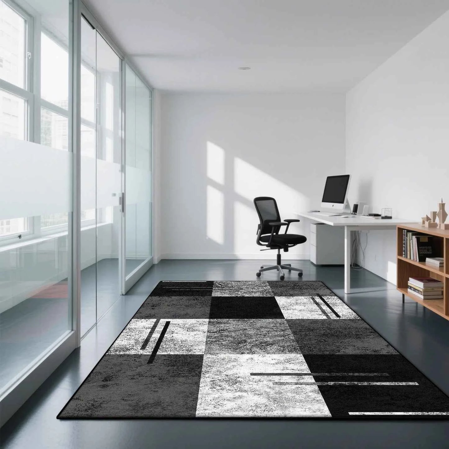 Geometric Modern Style Carpet Living Room Non-slip Gaming Room Decoration Nordic Large Area Rugs Washable Rug Coffee Tables Mat