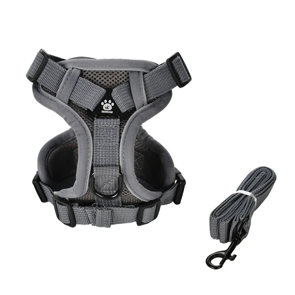 Pet Cat Chest Strap For Small Medium Dogs Cats Hiking Outdoor Kitten Adjustable Belt Rope Reflective Dog Leash Sphynx Supplies