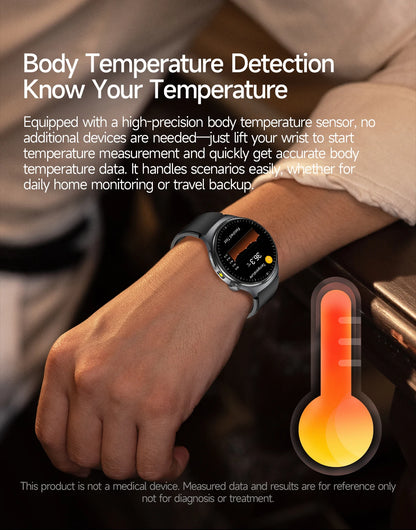 2026 New upgrade Health Check Smart Watch ECG Blood Lipid Uric Acid Body Fat BP Sport Waterproof HD Call Smart Watch Man Women