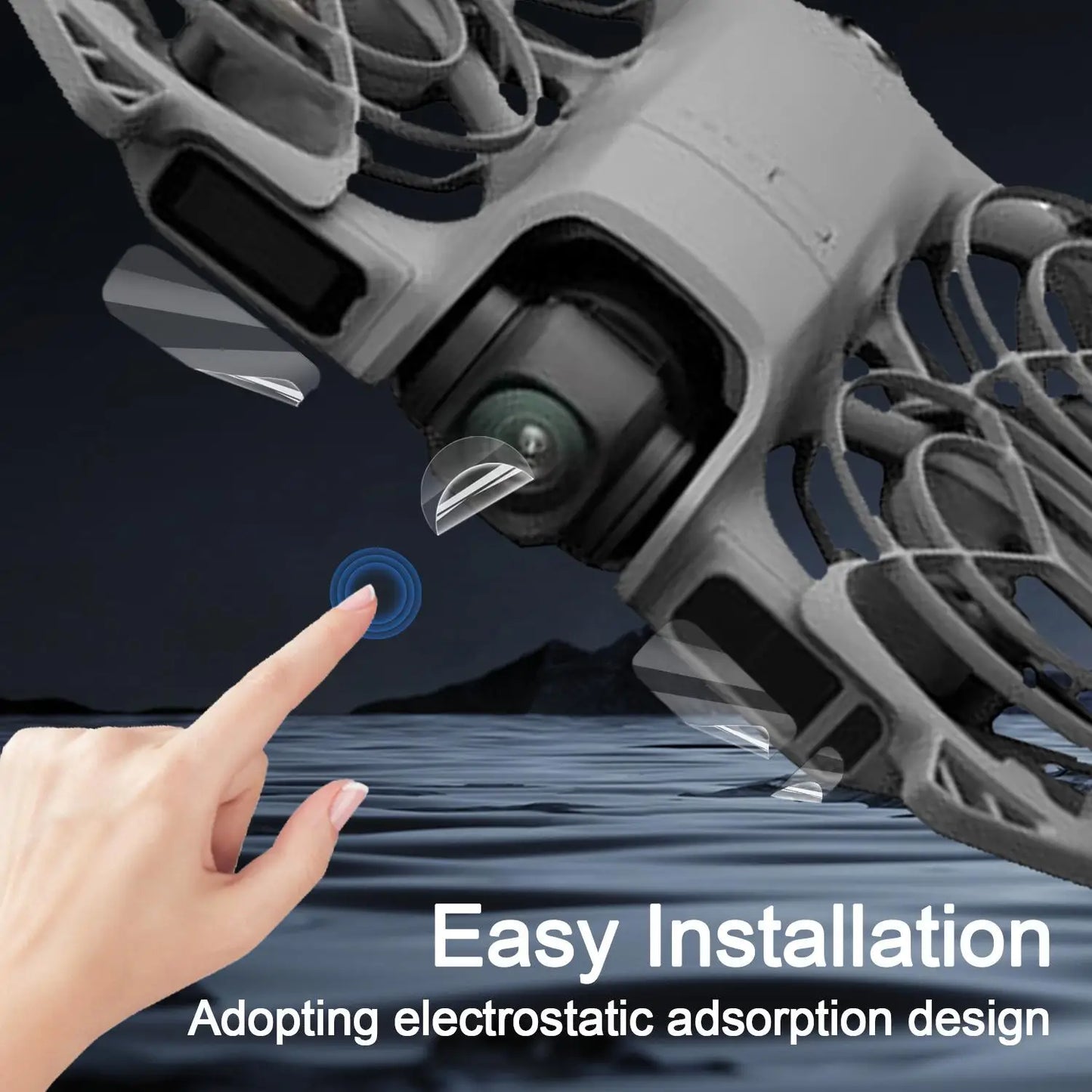 For DJI Neo 2 Lens & Senso & Side Screens Protector 9H Tempered Glass High-definition Camera Films for DJI Neo 2 Hydrogel Film