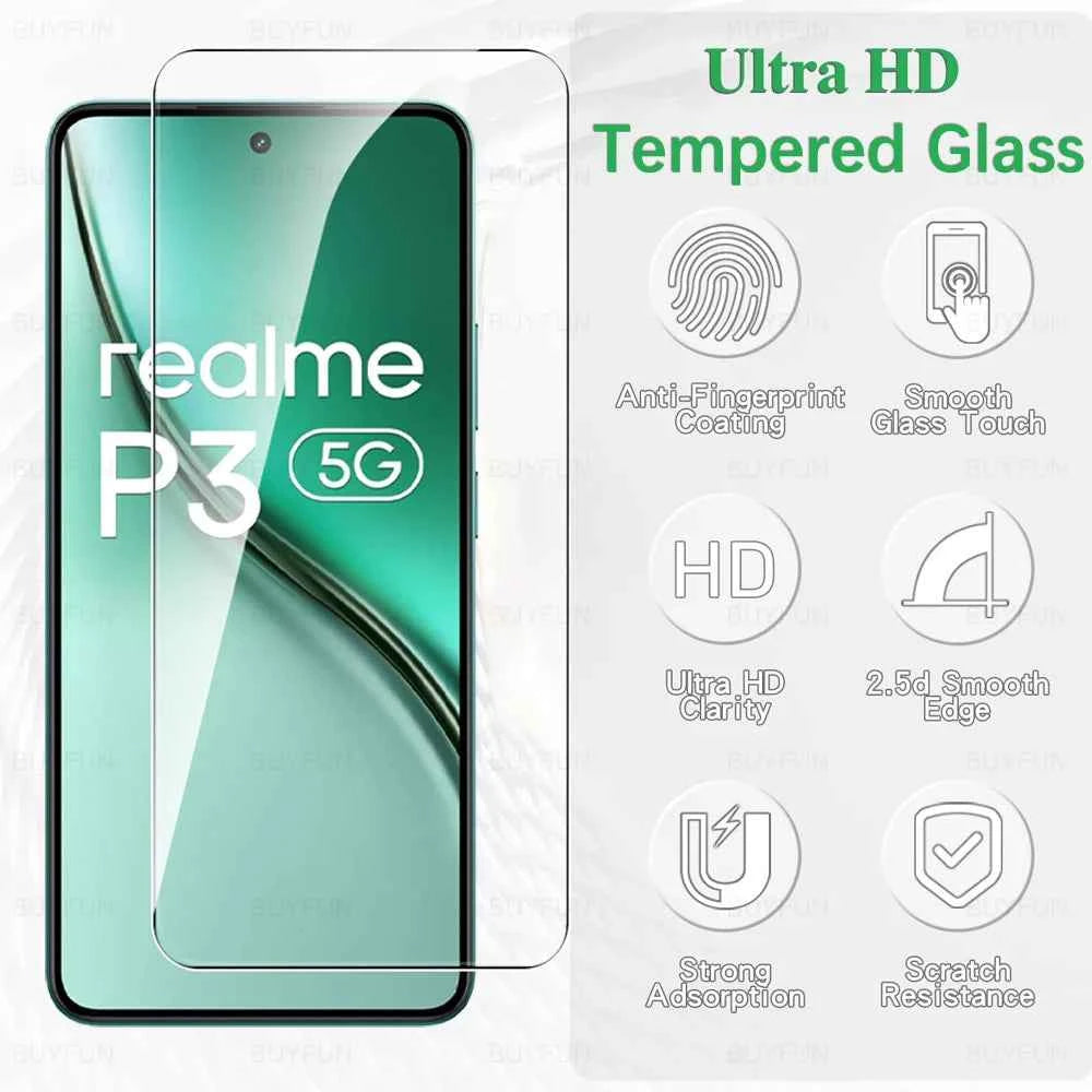 1-4Pcs Tempered Glass For Realme P3 5G Screen Protector RealmeP3 Ultra Realmy P 3 3P RealmeP3Ultra P3Ultra 2025 Protective Film