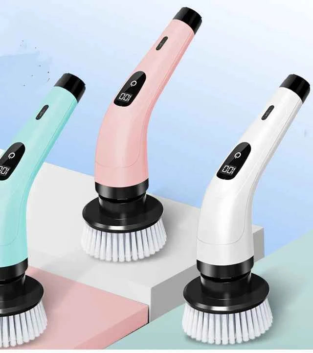 Household Cordless Spin Scrubber Multipurpose Cleaning Brush  Kitchen Gadgets Hair Brushes Bathroom Broom Toilet Electric Mops