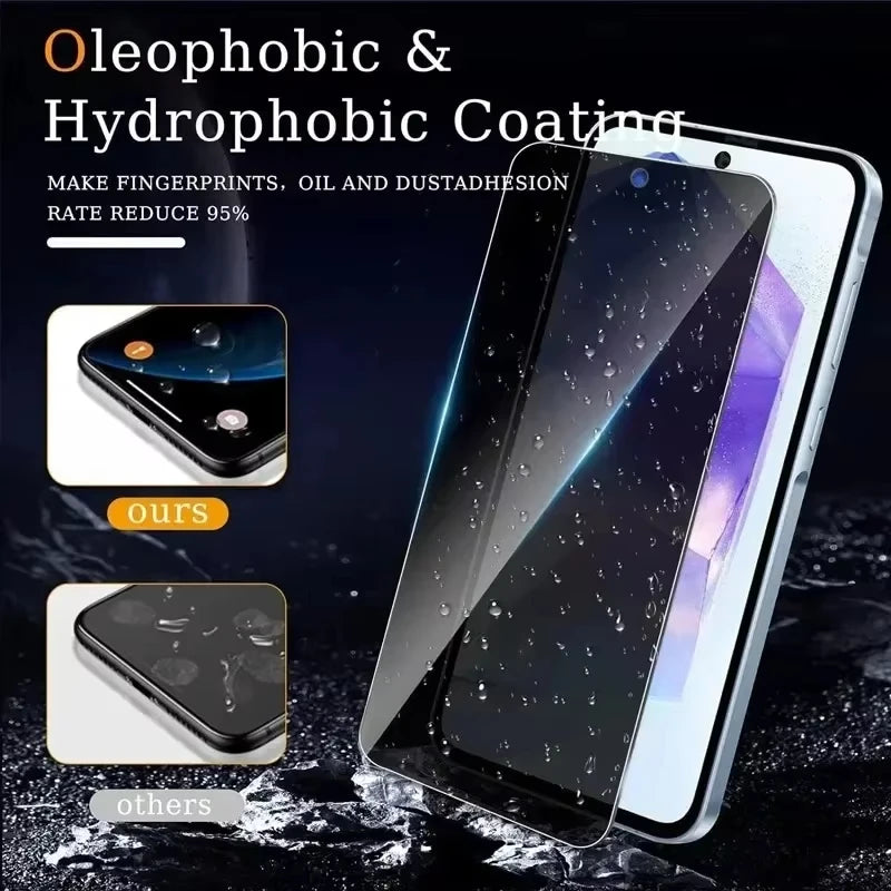 1-4PCS Privacy Screen Protector For Samsung S24 S25 Ultra S23 Plus S22 S21 S20 FE S10e Note 20 10 Lite Anti-Spy Tempered Glass