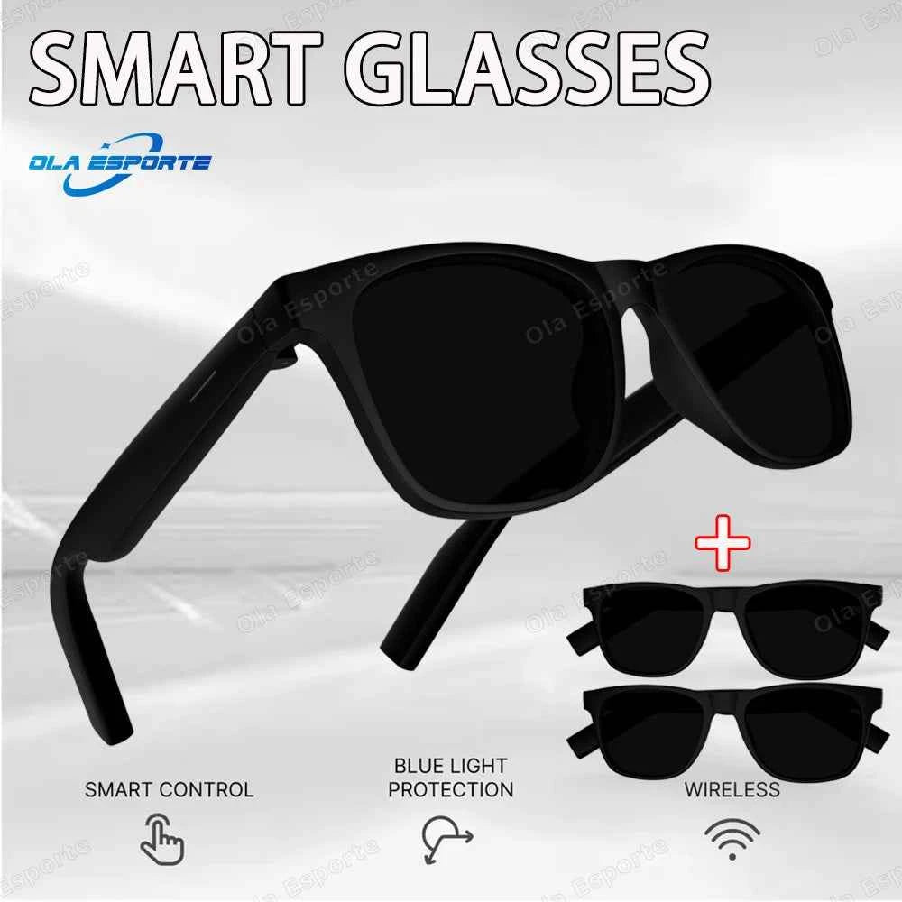 Ola Esporte Smart Glasses Bluetooth Sunglasses Anti Blue Light Wireless Headset