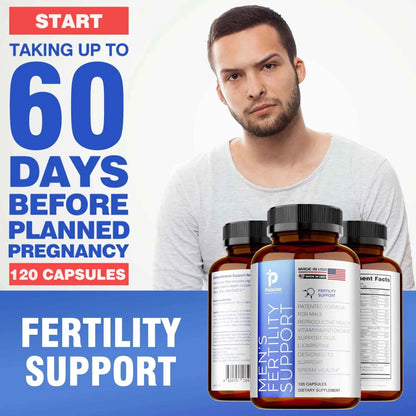Unisex Fertility Support Ginseng Multivitamins L Carnitine Maca 120 Capsules