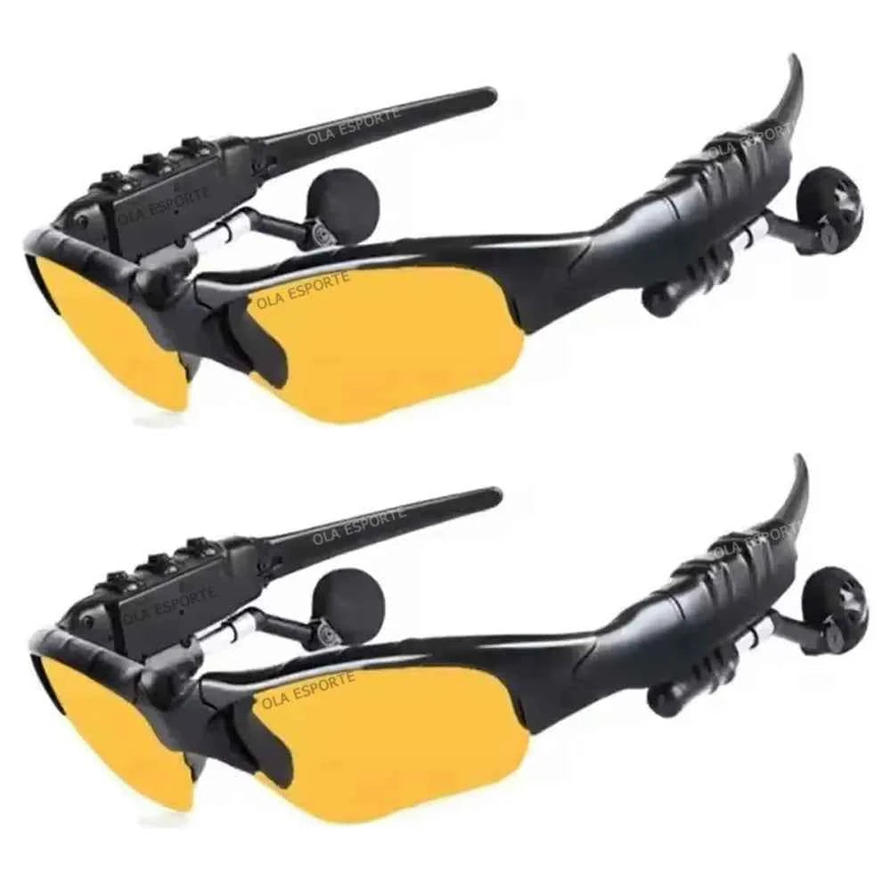 Wireless Earphones Headset With Mic Glasses Sunglasses Driving Noise Reduction