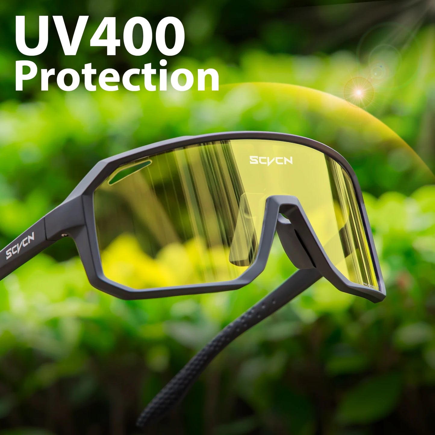 SCVCN Night Vision Glasses Hiking Eyewear Cycling Glasses Driving Eyewear Fashion Polarized Sunglasses Y2K UV400 Mtb Goggles Man