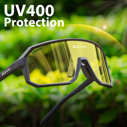 SCVCN Night Vision Glasses Hiking Eyewear Cycling Glasses Driving Eyewear Fashion Polarized Sunglasses Y2K UV400 Mtb Goggles Man