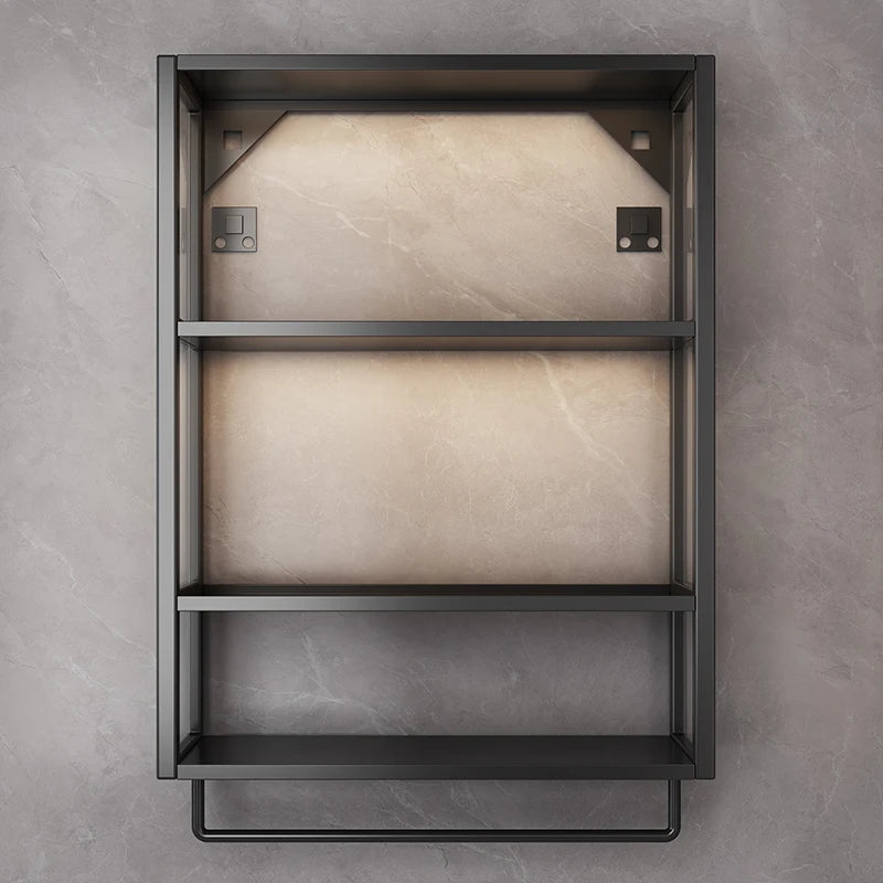 PP+PS Bathroom Storage Rack Wall Mounted Cream Style Towel Holder  Dustproof Toilet Organizer  Cosmetic Counter Shelf