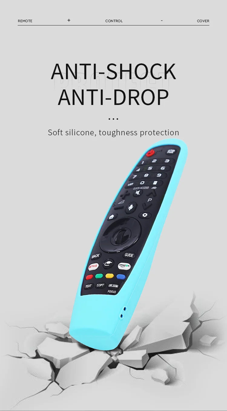 Soft Silicone Remote Control Case For LG Smart TV Magic AN-MR650A600 20GA 19BA Replacement Accessories