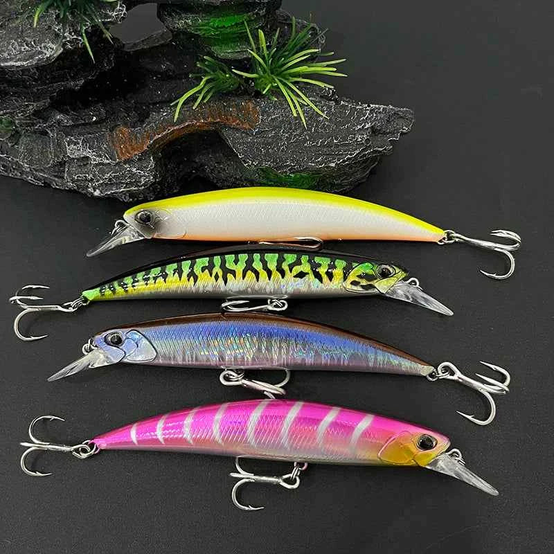 27g 110mm Sinking Minnow Fishing Lure Long Casting for Saltwater and Freshwater