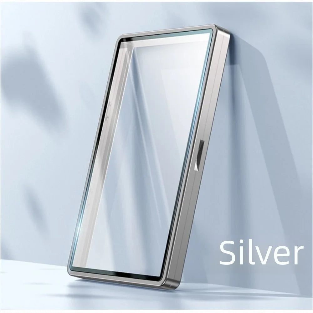 2-in-1 PSA/CGC Graded Card Protective Box Transparent UV Protection Metal Magnetic Case Durable with Stand Card Protective Case
